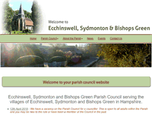 Tablet Screenshot of ecchinswell-pc.gov.uk